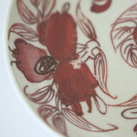 赤絵福寿三多文皿⑪