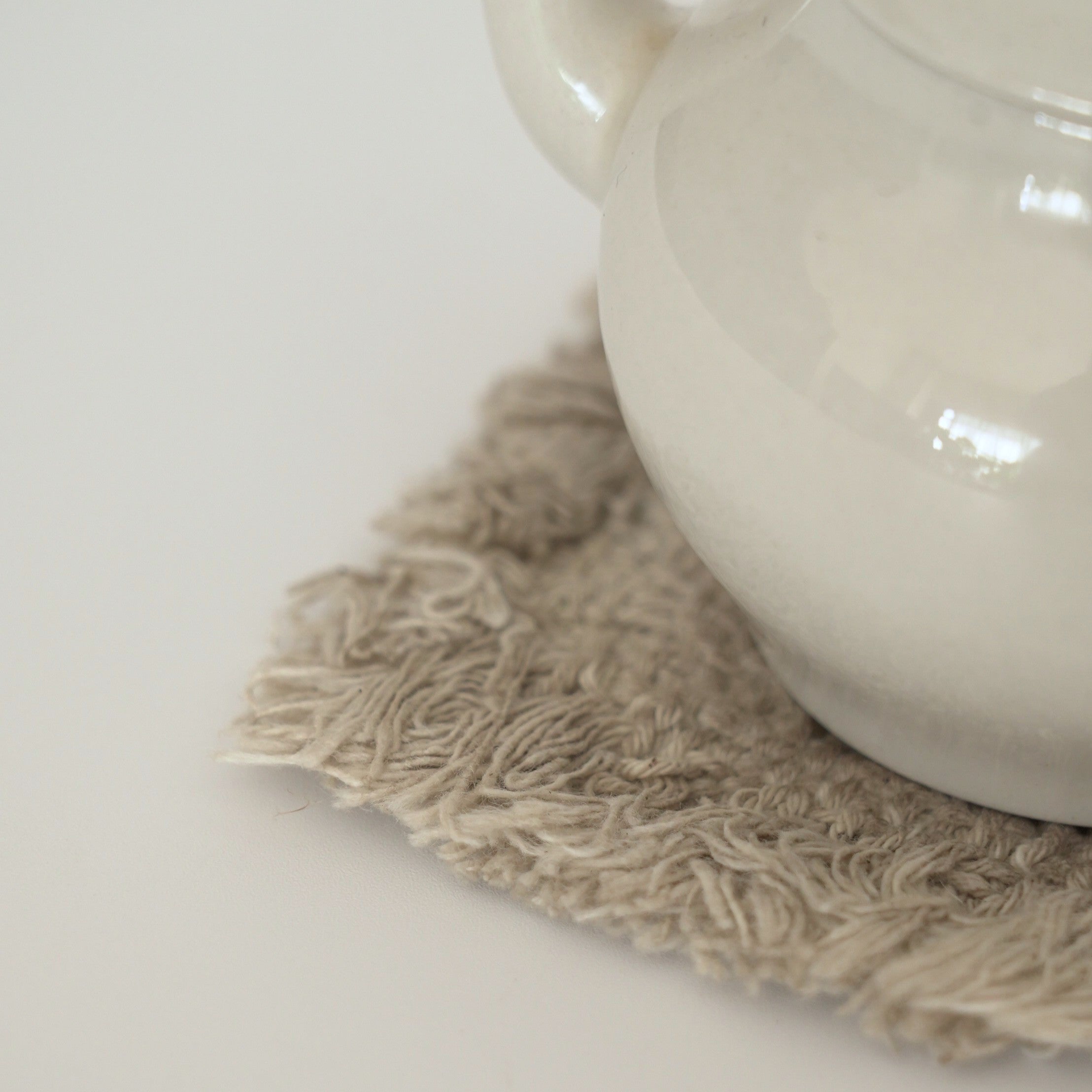 綿製草木染茶托小