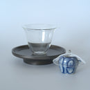 青花牡丹文蓋置②