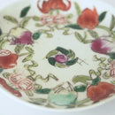 粉彩七宝三多文皿 ③