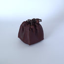 絹製紅雲紗茶器包中