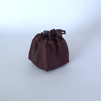 絹製紅雲紗茶器包中