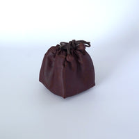 絹製紅雲紗茶器包中