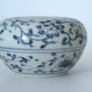 青花蓮唐草文香盒