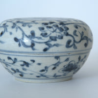 青花蓮唐草文香盒