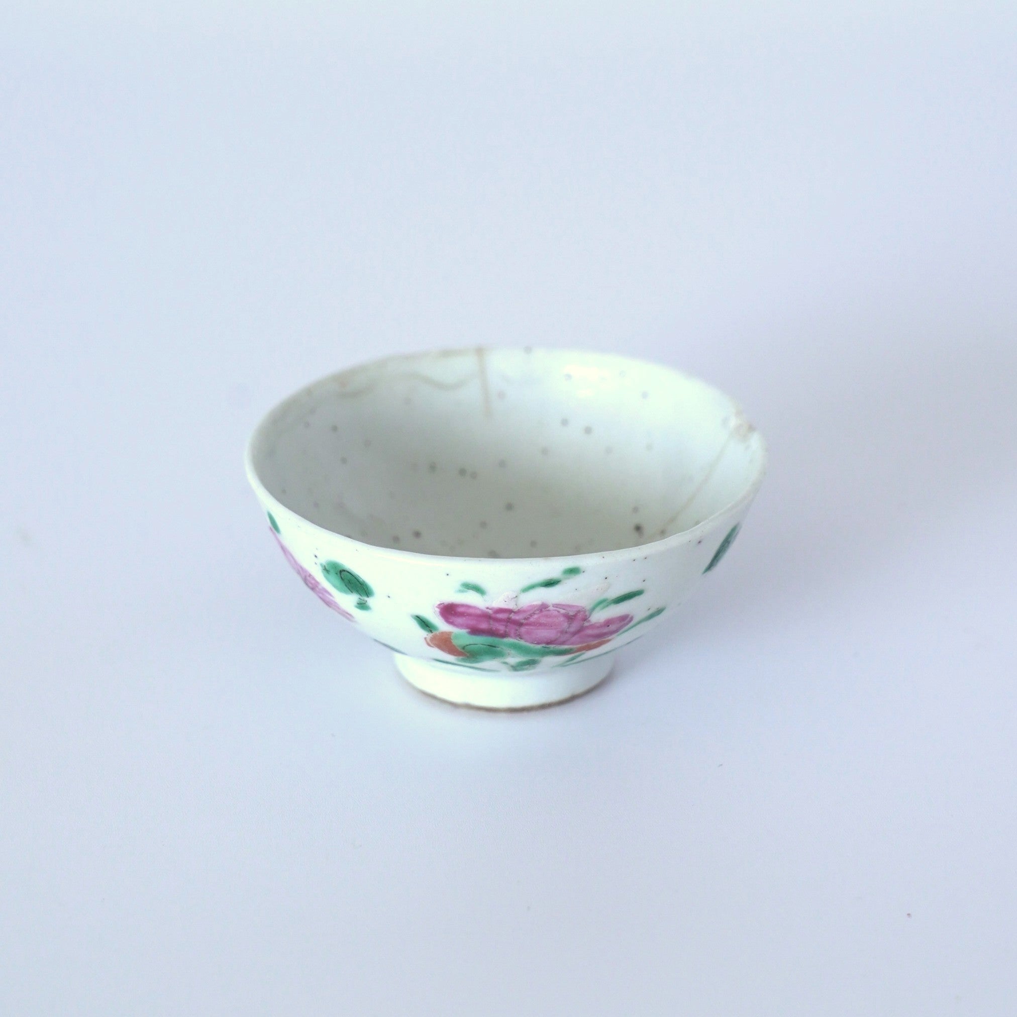 粉彩四季花文茶杯③