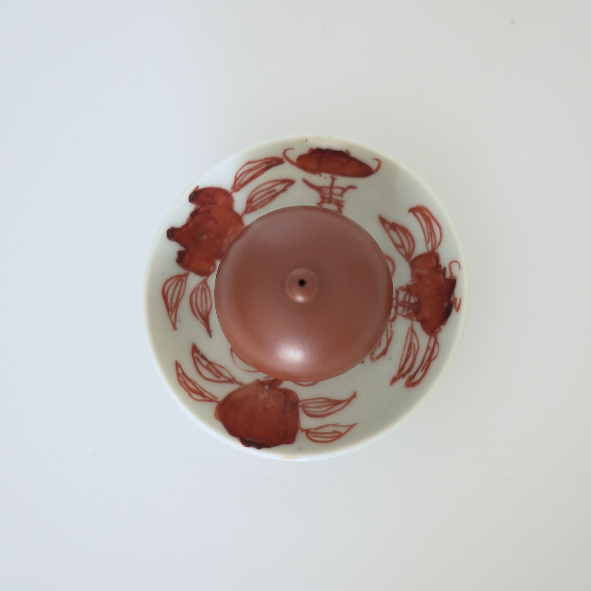 赤絵福寿三多文豆皿⑨