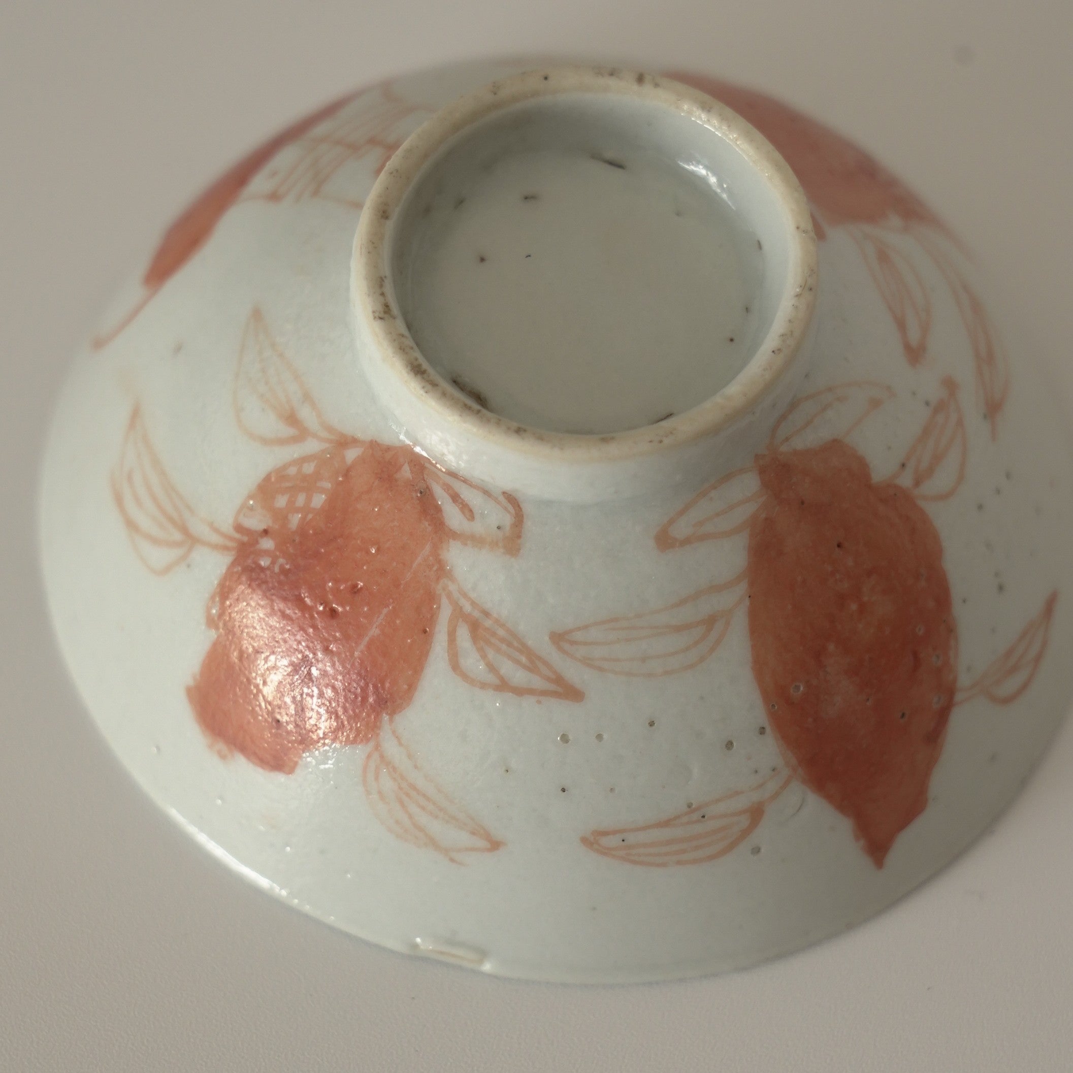 赤絵福寿三多文茶杯⑤