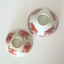 赤絵福寿三多文蓋碗