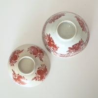 赤絵福寿三多文蓋碗