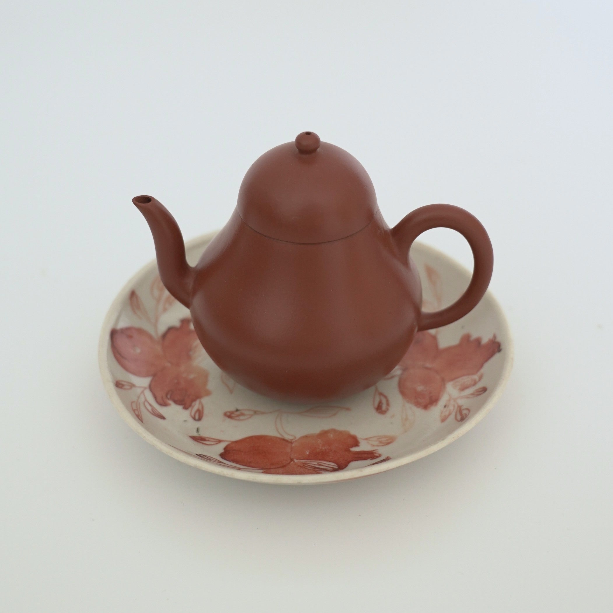 赤絵福寿三多文皿⑤