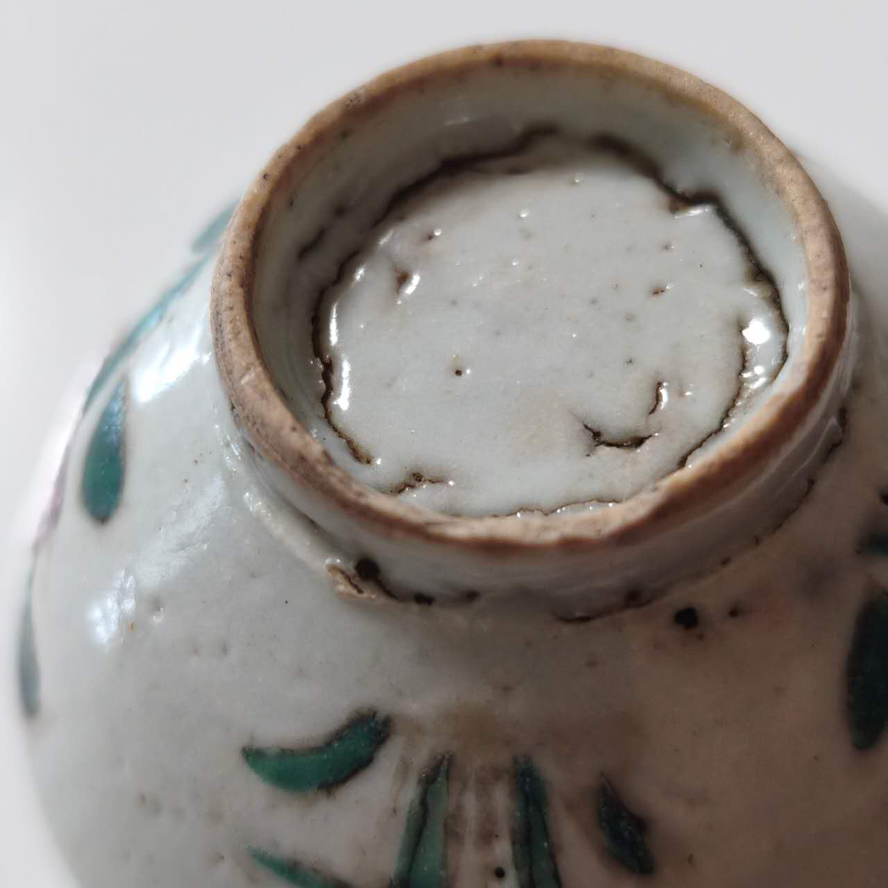 粉彩四季花文茶杯⑦