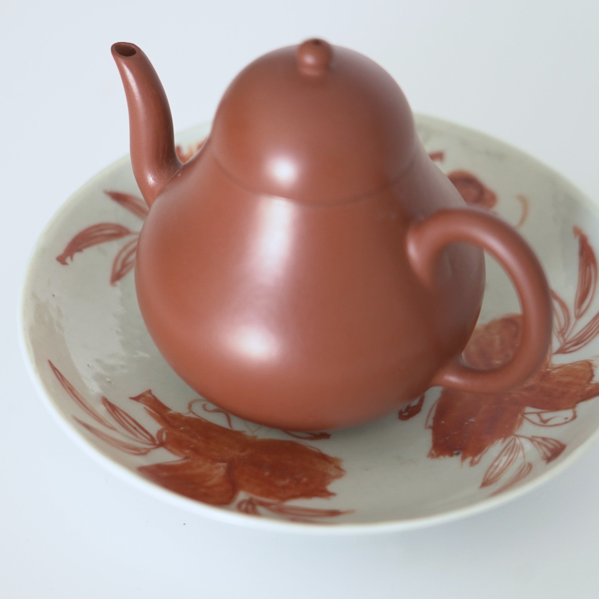 赤絵福寿三多文皿⑥