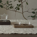 木彫双喜寿文月餅型