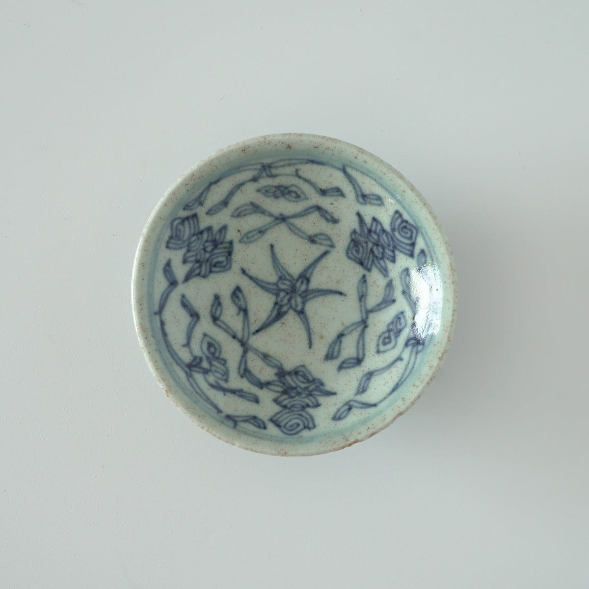 青花絡枝蓮文豆皿⑥