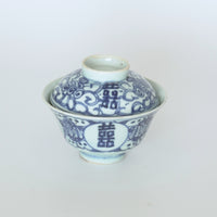 青花双喜文蓋碗⑧