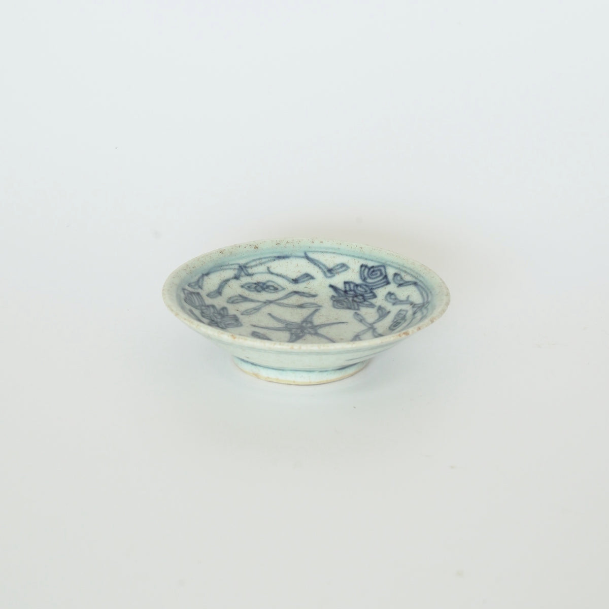 青花絡枝蓮文豆皿⑥