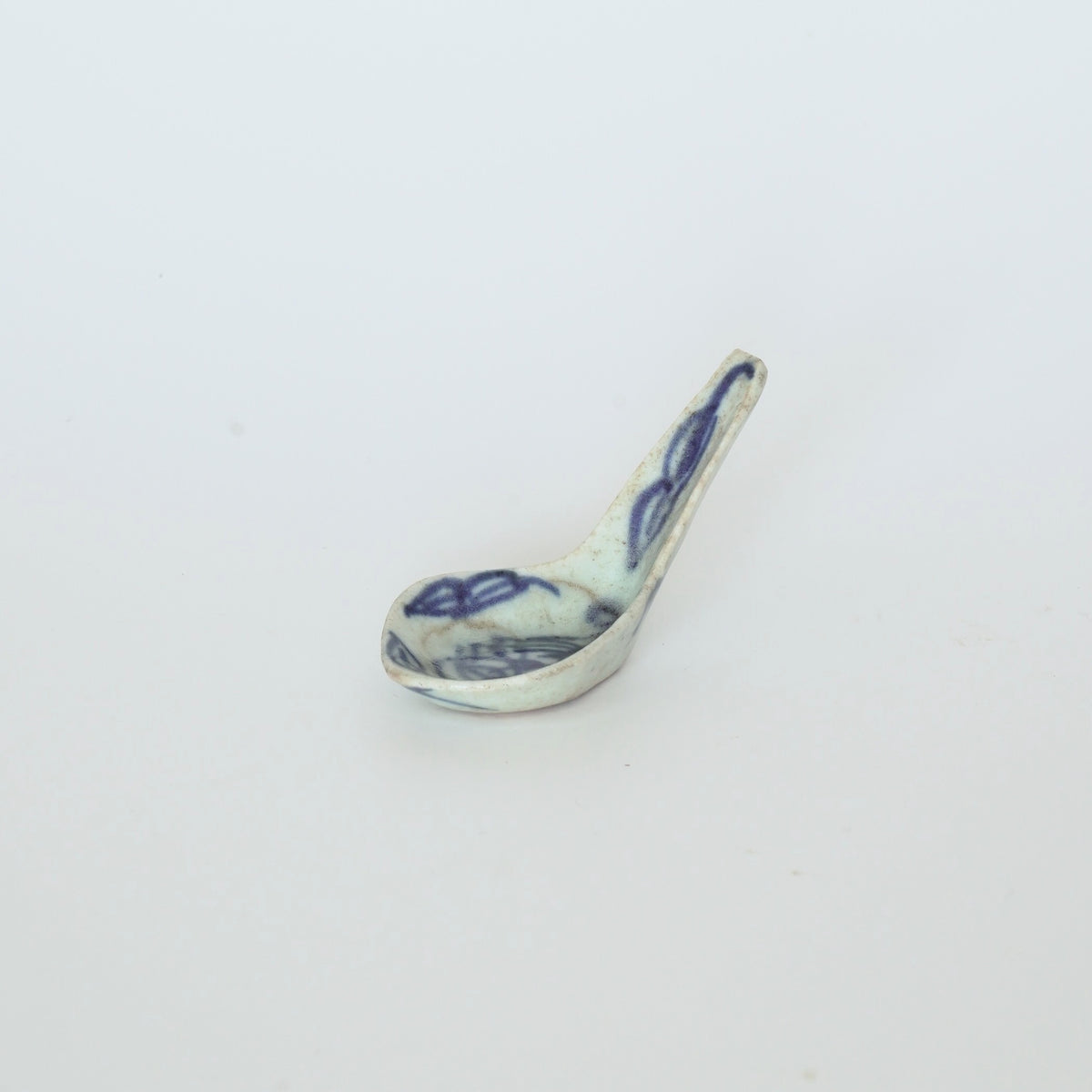 青花絡枝蓮文レンゲ③