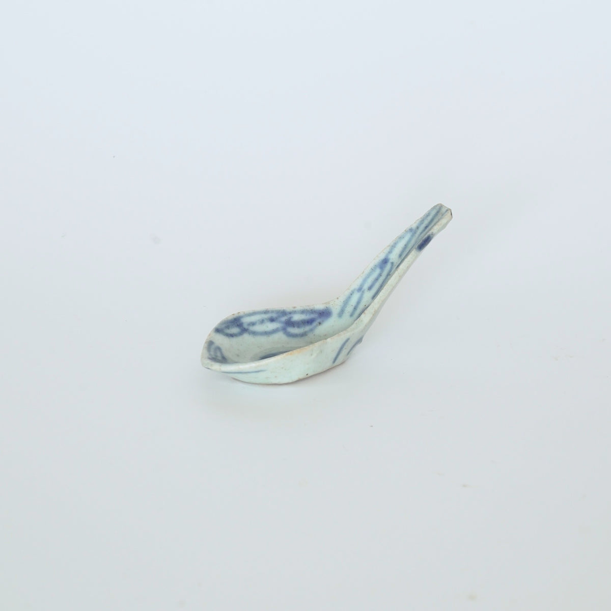 青花絡枝蓮文レンゲ④
