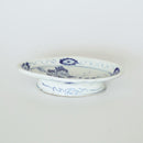 青花花卉文高台皿②小