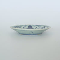 青花絡枝蓮文皿④
