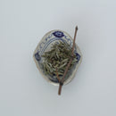 青花花卉文高台皿③小
