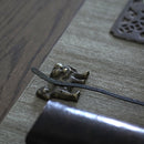 銅製獅子茶枕④左