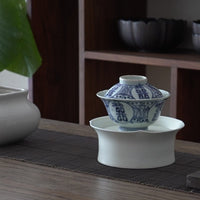 円型窯変茶船