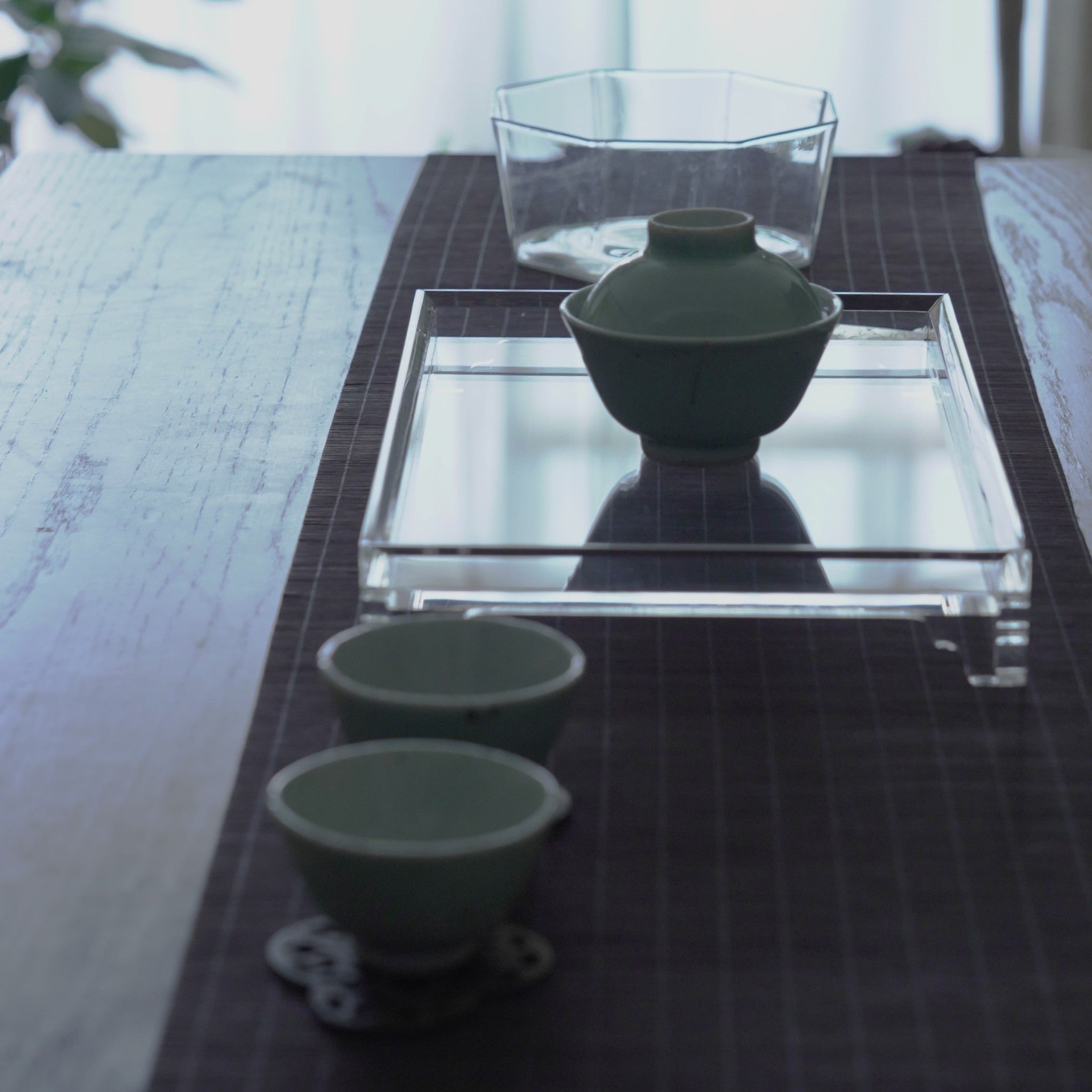 アクリル長方茶台