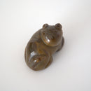 石製回頭猫茶枕 右①