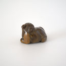 石製回頭猫茶枕 右①