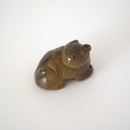 石製回頭猫茶枕 右①