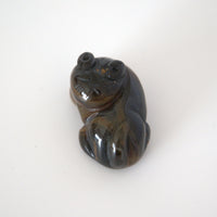 石製回頭猫茶枕 左②