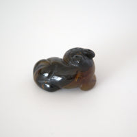 石製回頭猫茶枕 左②