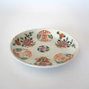 粉彩双喜桃花文皿