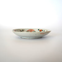 粉彩双喜桃花文皿