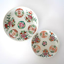 粉彩双喜桃花文皿・大