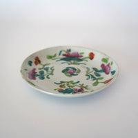 粉彩四季花文皿 ①