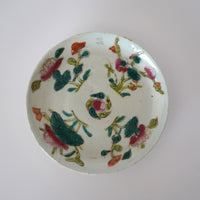 粉彩四季花文皿 ②