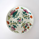 粉彩四季花文皿 ③