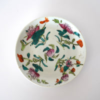 粉彩四季花文皿 ③