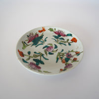 粉彩四季花文皿 ③