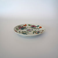 粉彩四季花文皿 ③