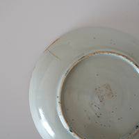 粉彩四季花文皿・大