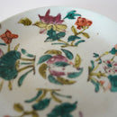 粉彩四季花文皿・大