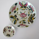 粉彩胡蝶花文豆皿