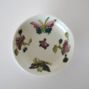 粉彩胡蝶花文豆皿