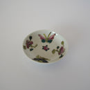 粉彩胡蝶花文豆皿