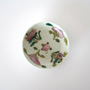 粉彩四季花文豆皿 ①