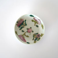 粉彩四季花文豆皿 ①